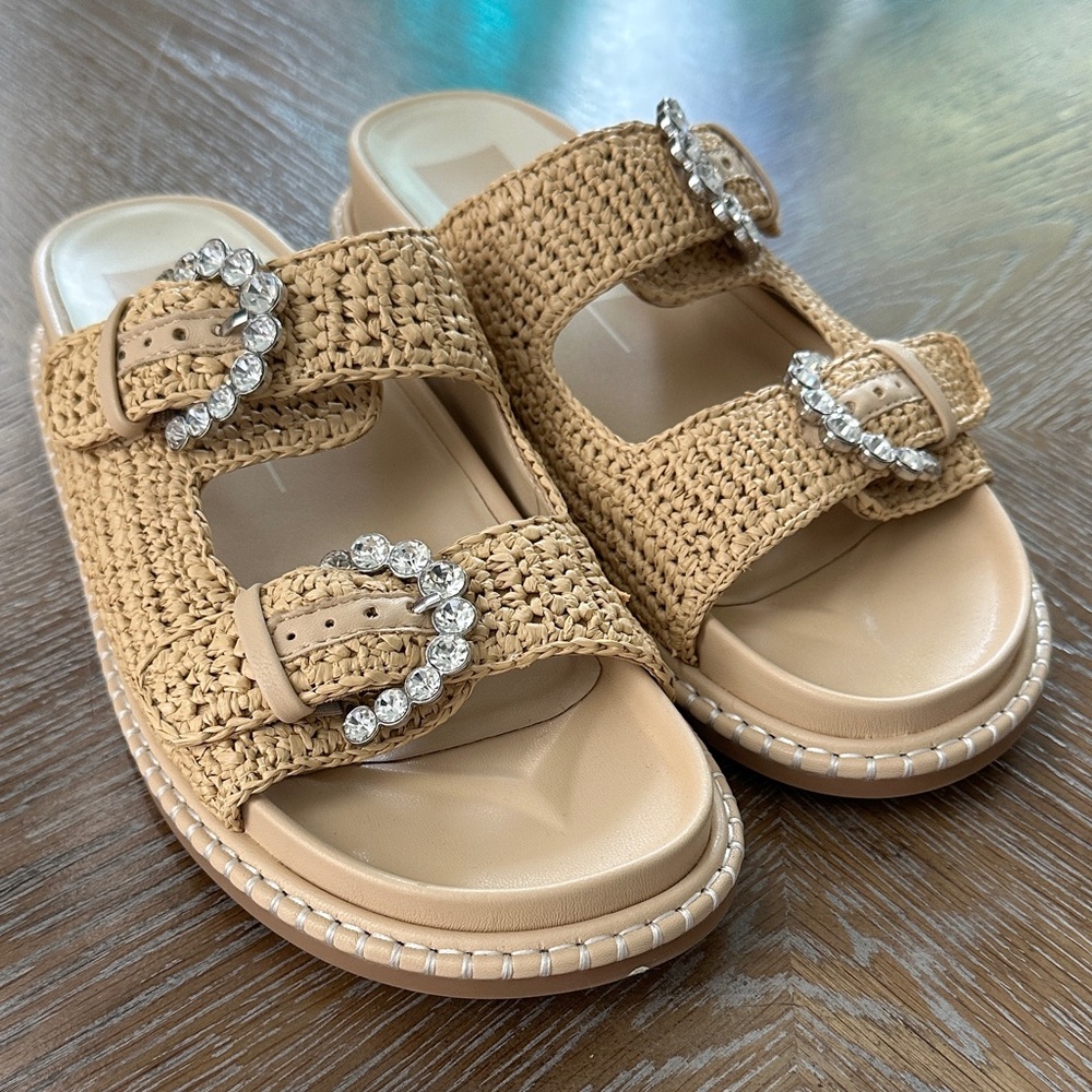 Dolce Vita Sandals with Crystal Buckles